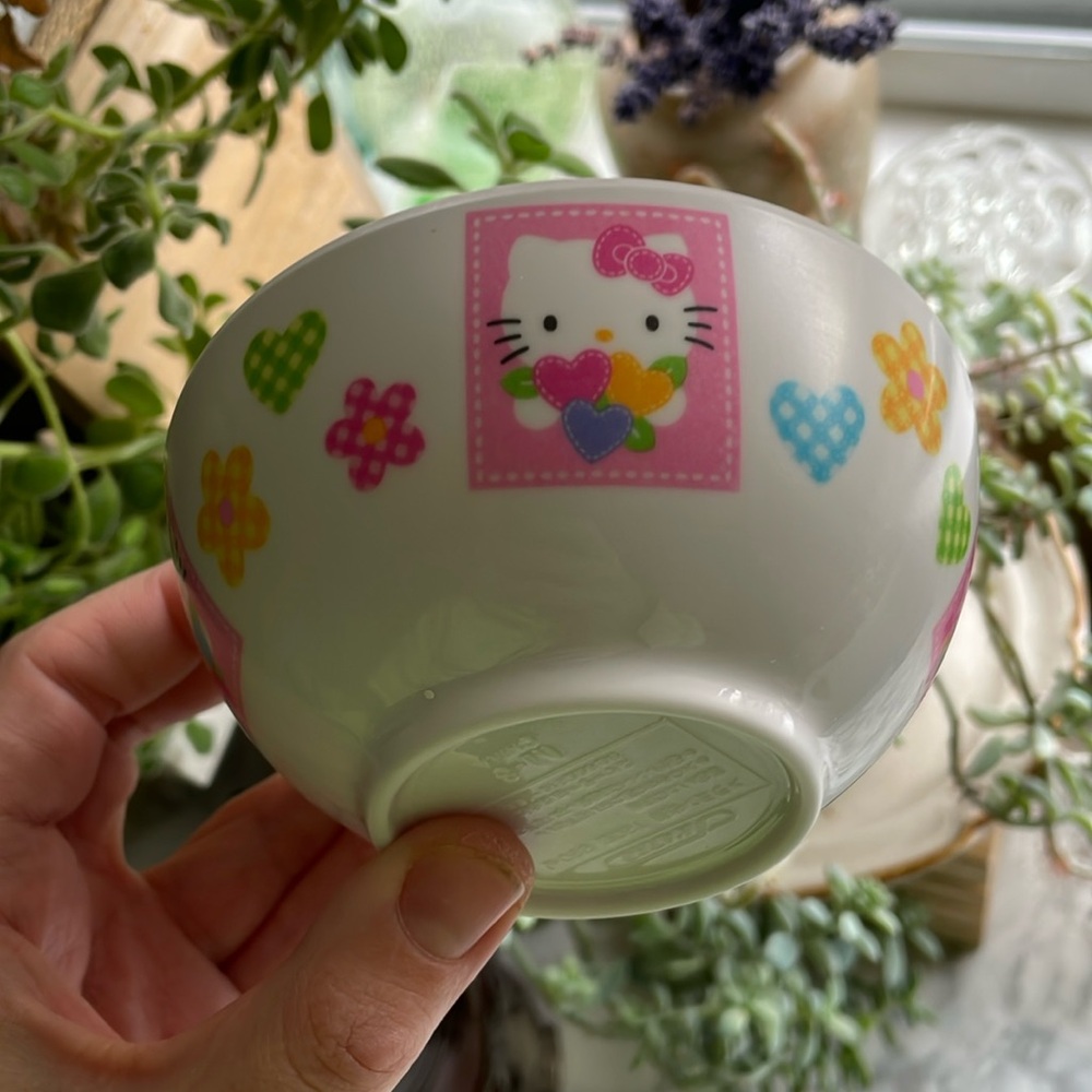 Vintage Sanrio 1997 Hello Kitty Spring - rice bowl / trinket bowl